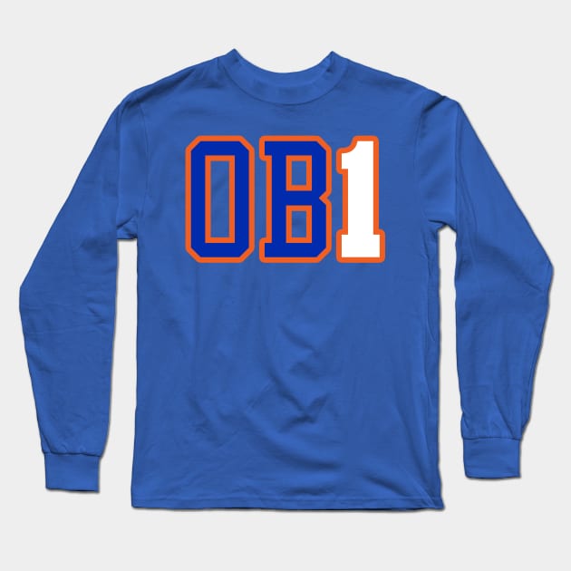 Obi Toppin - 'OB1' - New York Knicks (BLUE) Long Sleeve T-Shirt by ny_islanders_fans